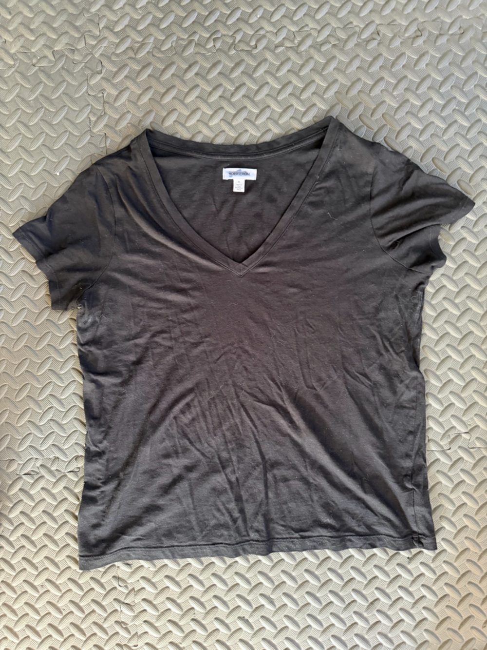 Nordstrom Black V-Neck Tee